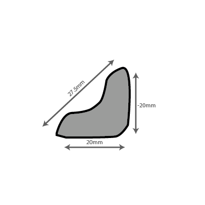 Scotia 2400mm x 20mm